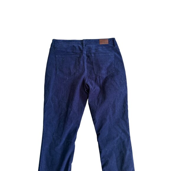 LANDS END Navy Blue Corduroy Straight Leg Pants Size 12 P - Picture 7 of 7